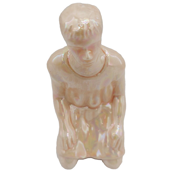 Shepherd Boy Kneeling Nativity Figure Replacement Figurine Iridescent 3.25" - Picture 2 of 7